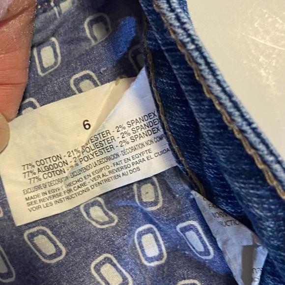 Bandolino jeans SZ 6, GUC, wide leg, stretch Mandie classic fit, relaxed fit - Picture 10 of 12